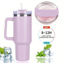 Portable Water Bottle With Straw - Perfect Gift - With Laser Printing
