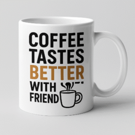 Coffee Tastes better with friend Mug Best gift for your friend