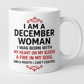 Personalized Birthday Mug for December Woman