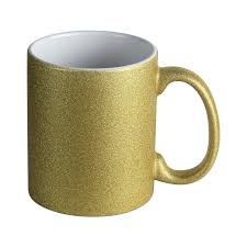 Customized Golden Mug Personalize Gold Glittery Mug