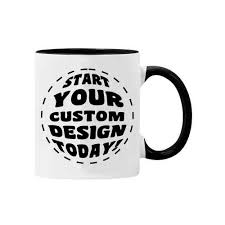 Custom Black Inner Mug Black Handle Mug
